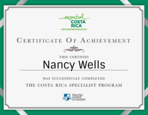 Costa Rica Specialist Certificate